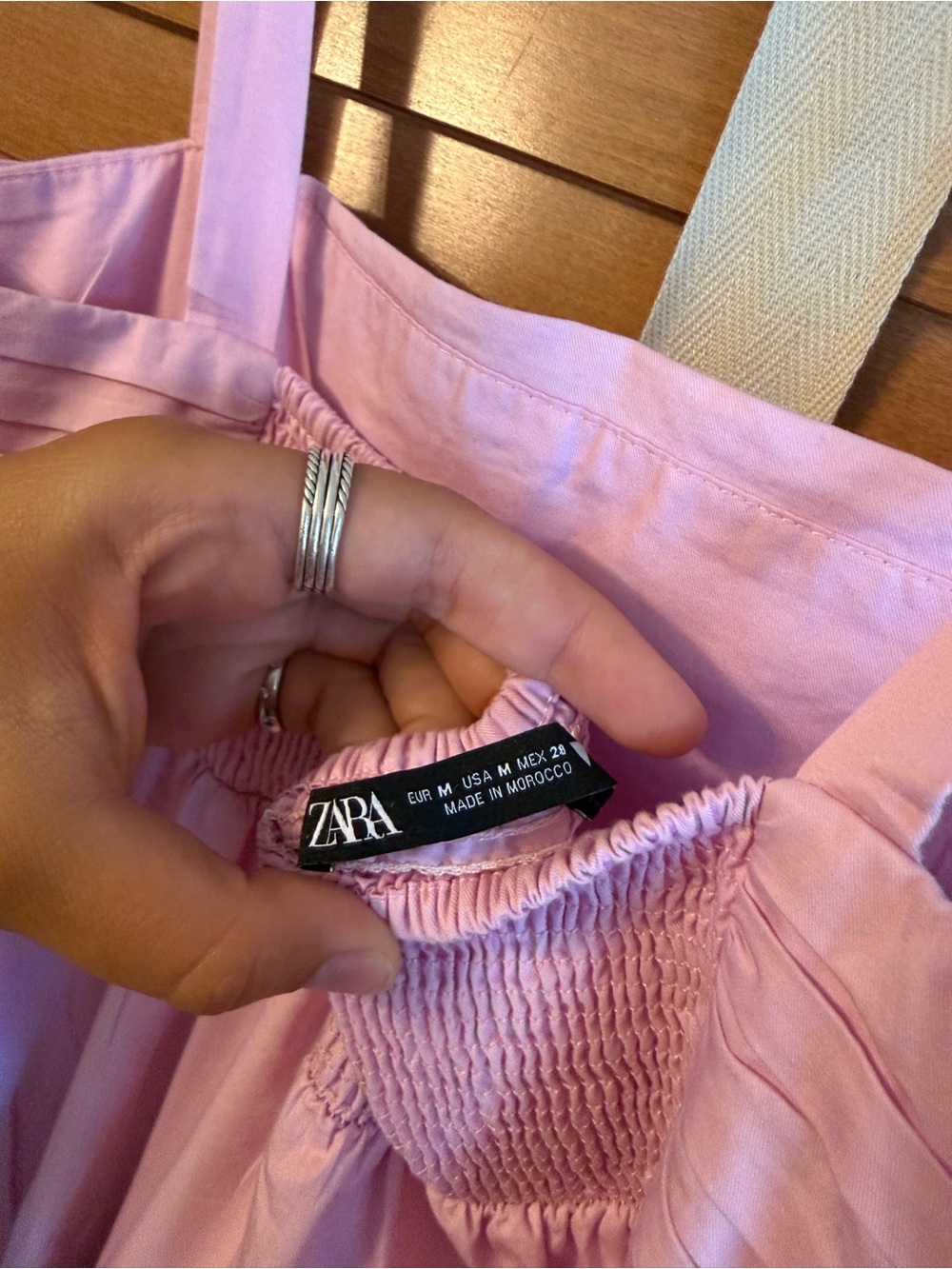 Zara Pink Tiered Maxi Dress - Picture 3 of 3